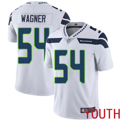 Seattle Seahawks Limited White Youth Bobby Wagner Road Jersey NFL Football #54 Vapor Untouchable->youth nfl jersey->Youth Jersey